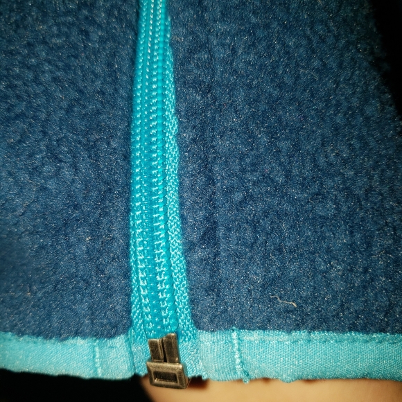 Women's Tek Gear Blue Fleece with Collar - Picture 4 of 11